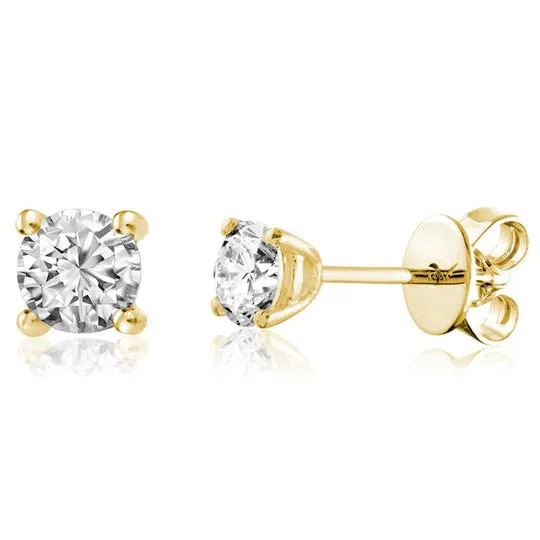 10K Gold LiL Diamond Stud Earrings