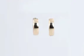 14k Two-Tone Gold Small Hoop Earrings (3.12g.)