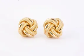 14k Yellow Gold Knot Stud Earrings (3.65g.)