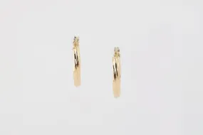 18k Yellow Gold Hoop Earrings (1.91g.)