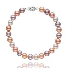 6.5-7.0 mm Multicolor Freshwater AA+ Pearl Bracelet