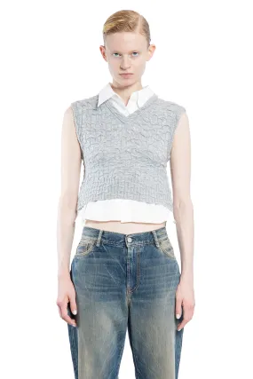 acne studios layered v-neck vest