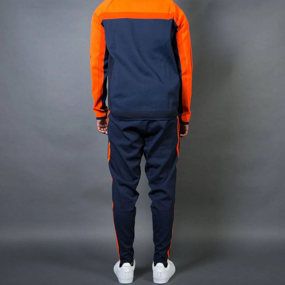 Adidas Men Knitted Tracksuit (orange / bold orange / legend ink)