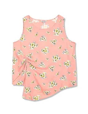 Aeropostale Women Pink Round Neck Sleeveless Printed Top