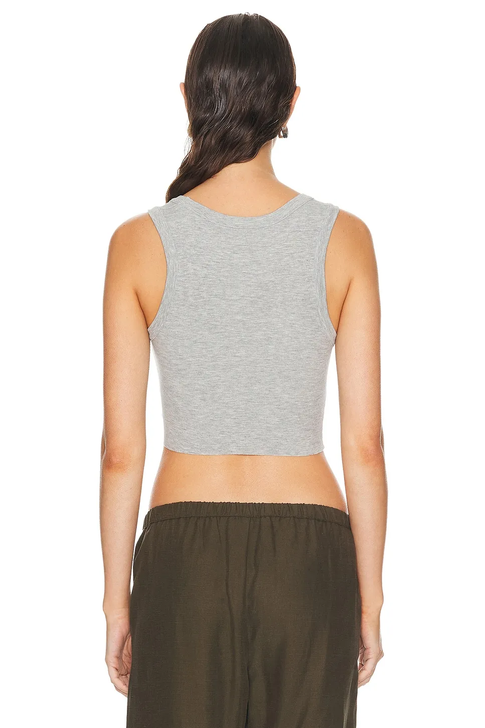 AGOLDE Cropped Poppy Tank -        