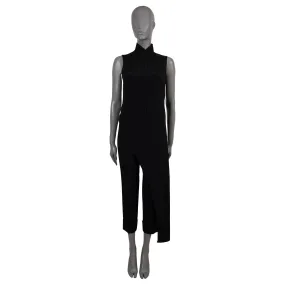 Akris 2019 Asymmetric Open Back Sleeveless Tunic Shirt Black