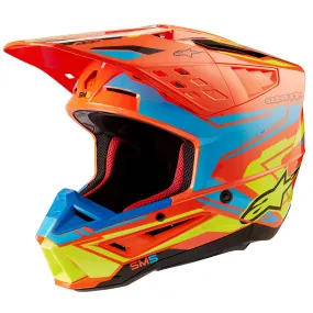 Alpinestars - 2024 SM5 Action 2 Orange/Blue/Yellow Helmet