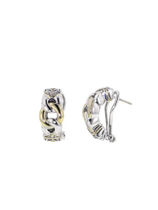 Antiqua Three Circle Post Clip Earrings by John Medeiros