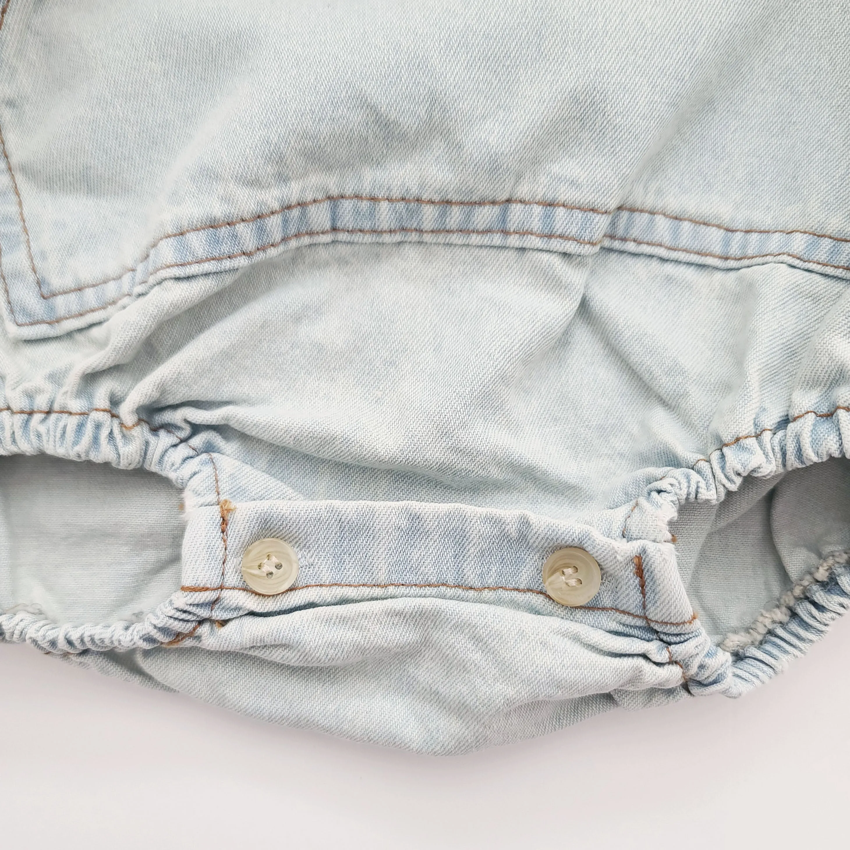 Baby Denim Shirt Romper (4-9m)