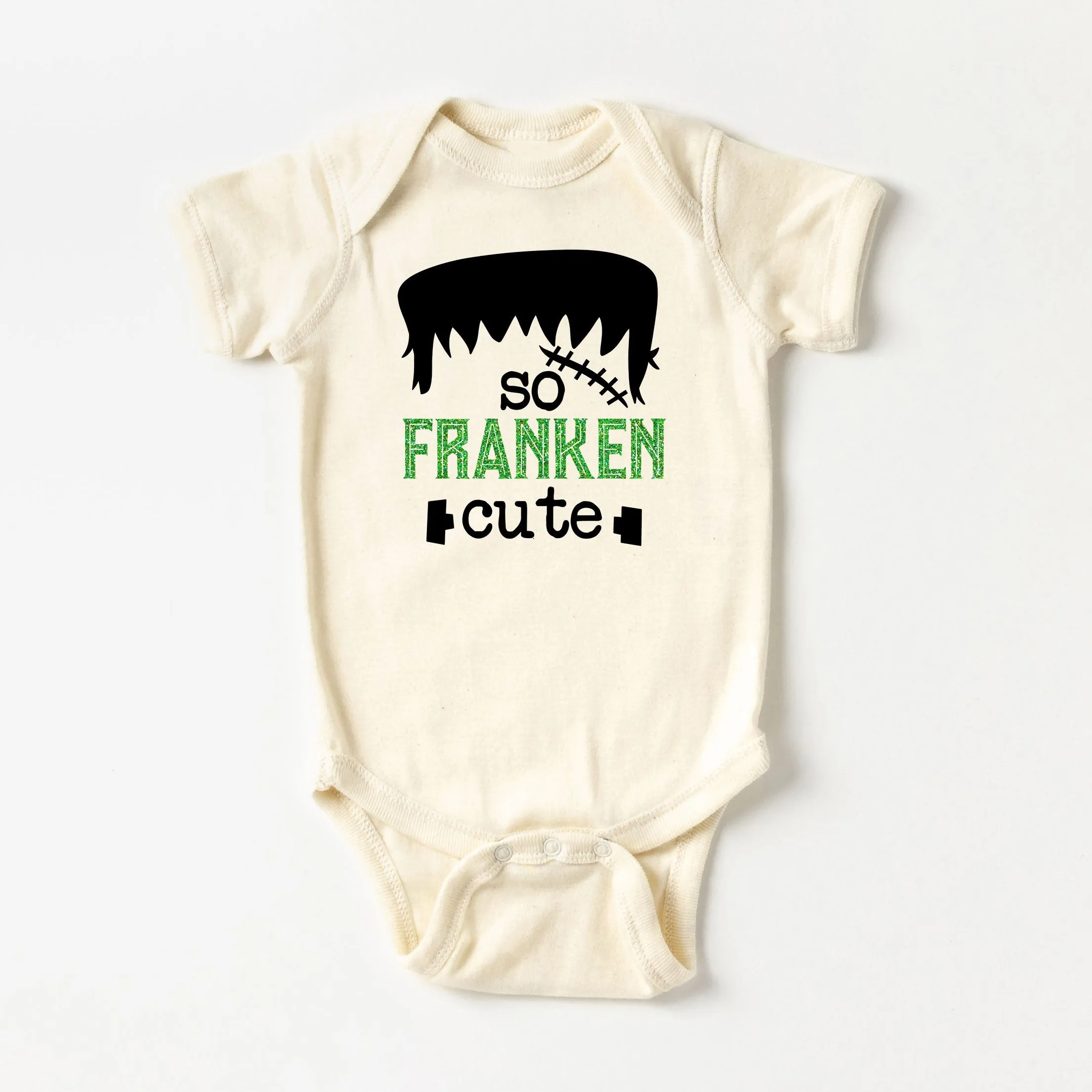 Baby So Franken Cute Romper (3-24m) - Cream