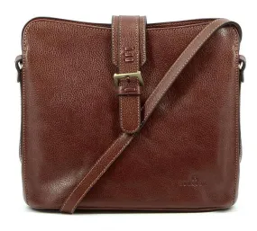 Bag carried by brown cowhide leather 111960