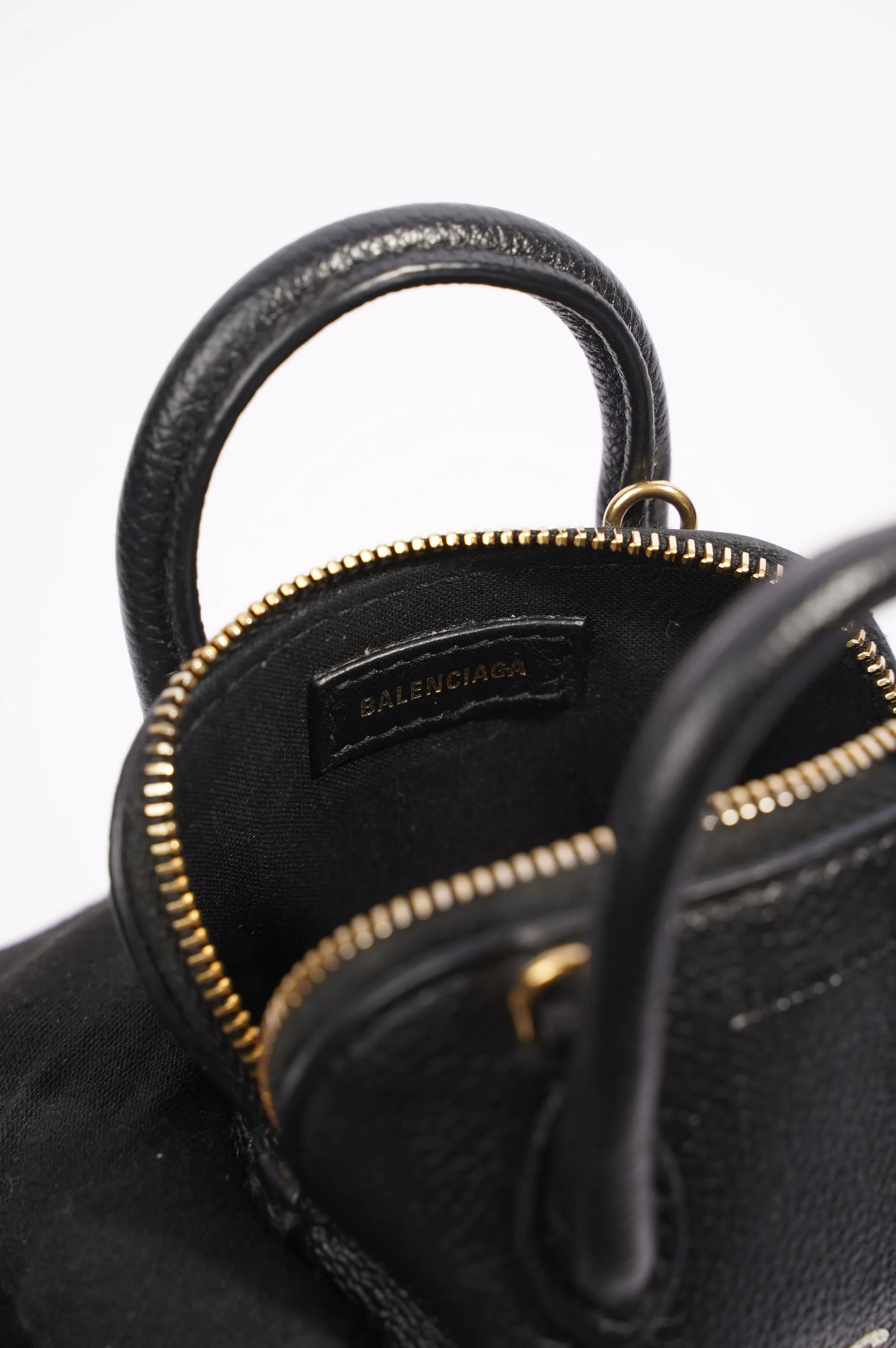 Balenciaga Top Ville Bag Black Leather XXS