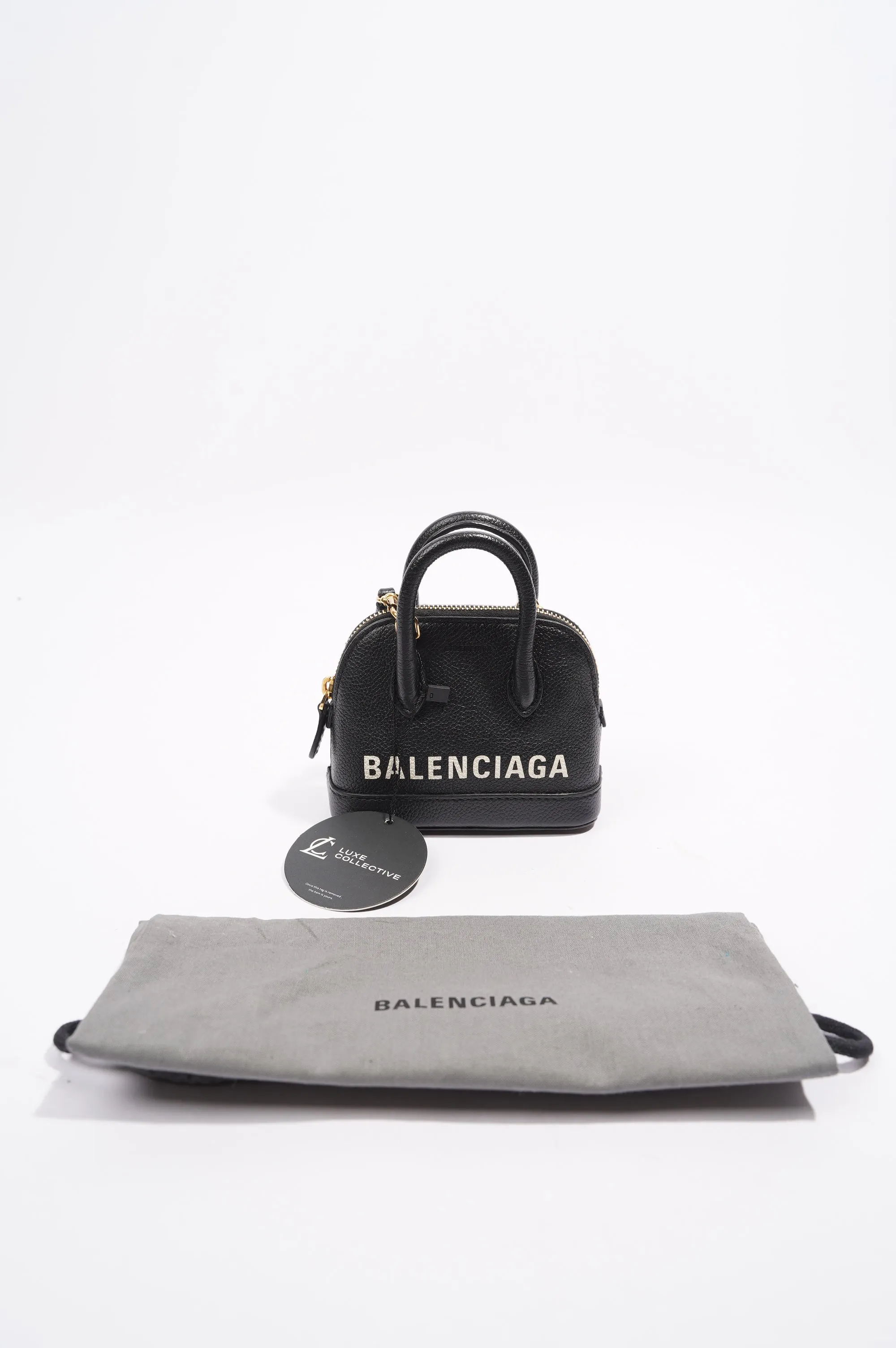 Balenciaga Top Ville Bag Black Leather XXS