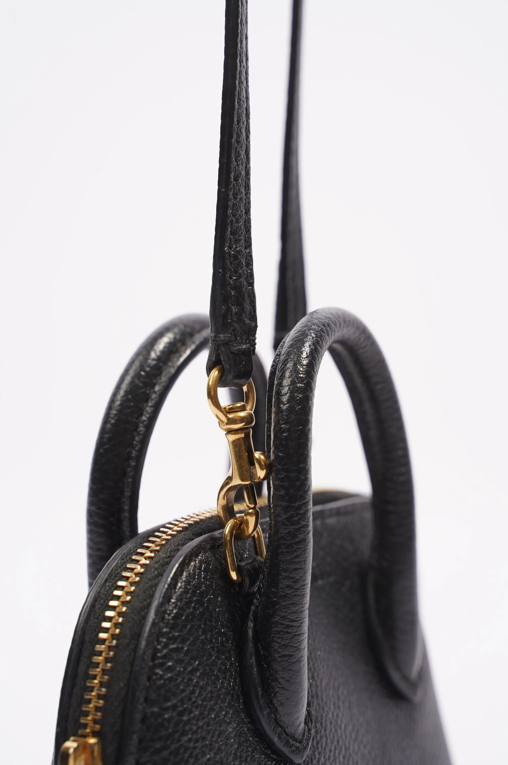 Balenciaga Top Ville Bag Black Leather XXS