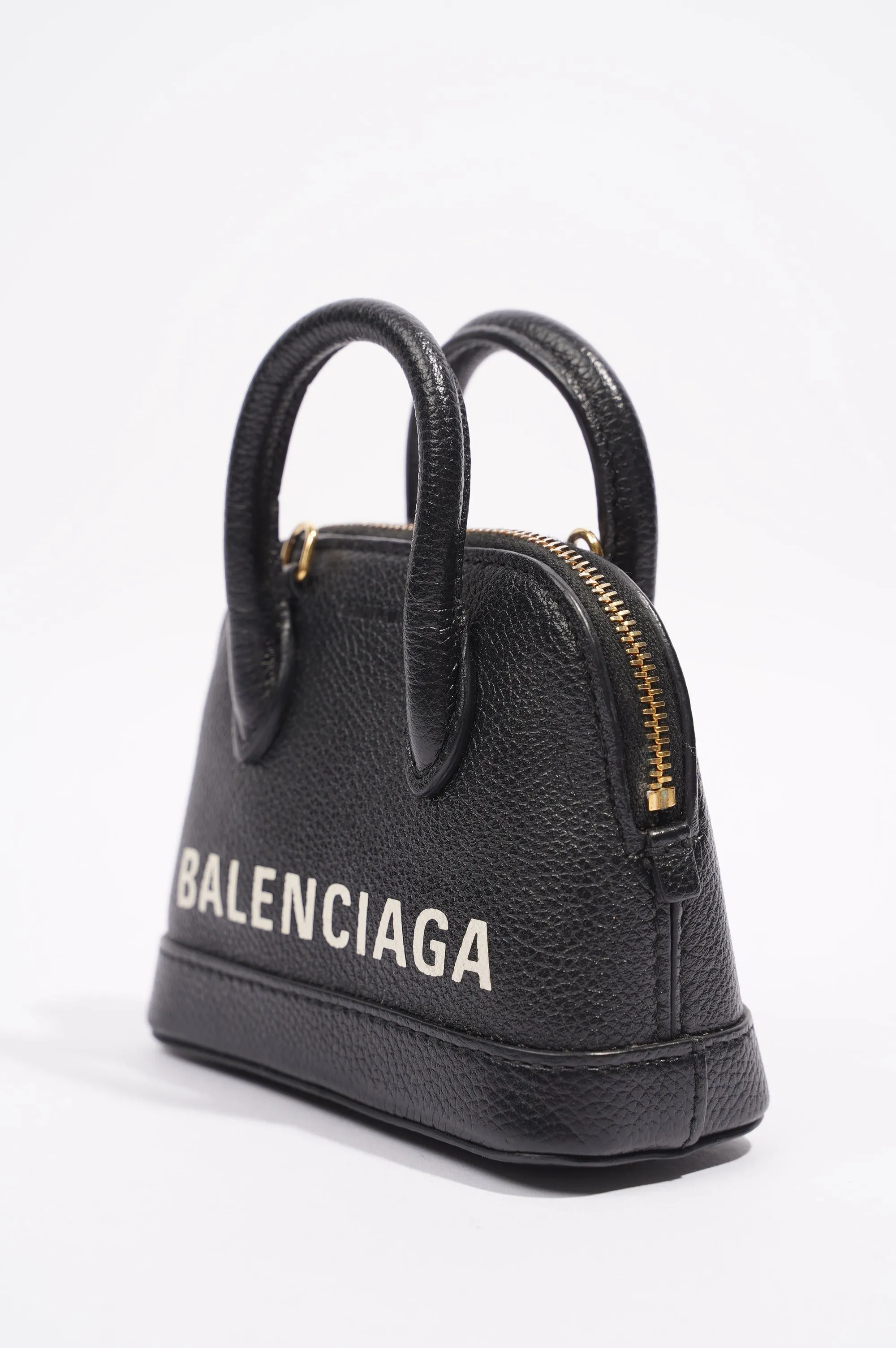 Balenciaga Top Ville Bag Black Leather XXS