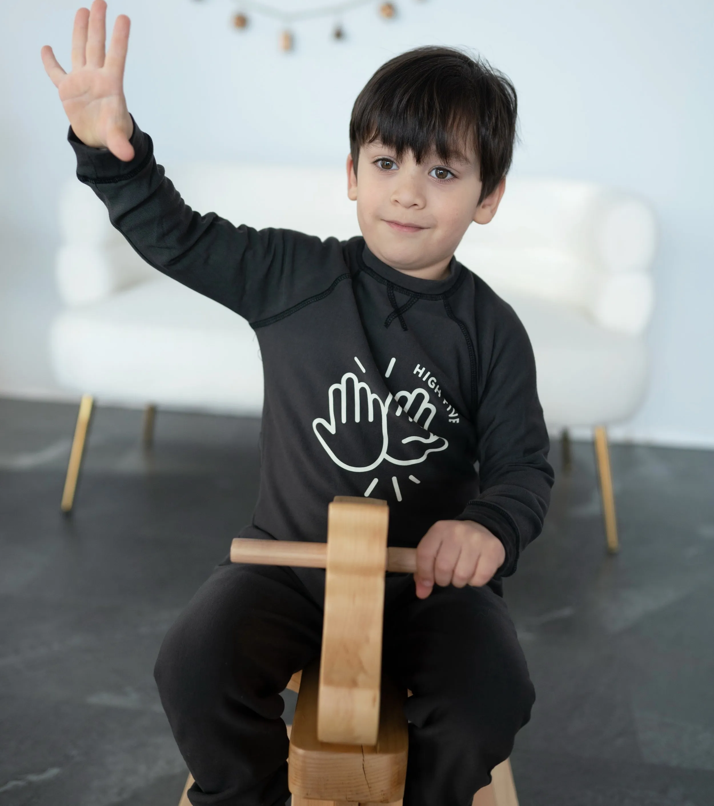 Bamboo Fleece Sweatshirt (Pirate Ship/High Five)