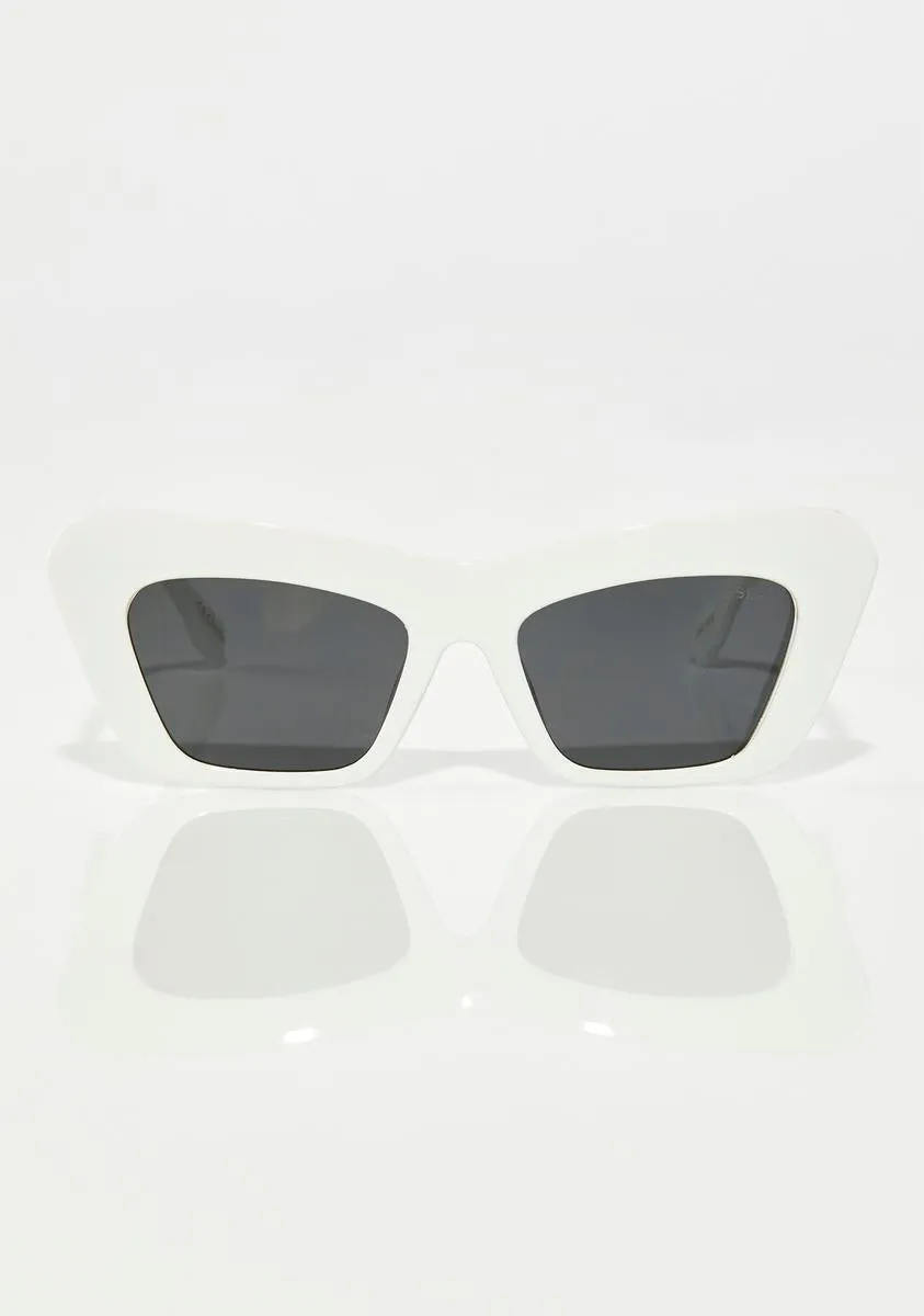 Bella White Sunglasses-