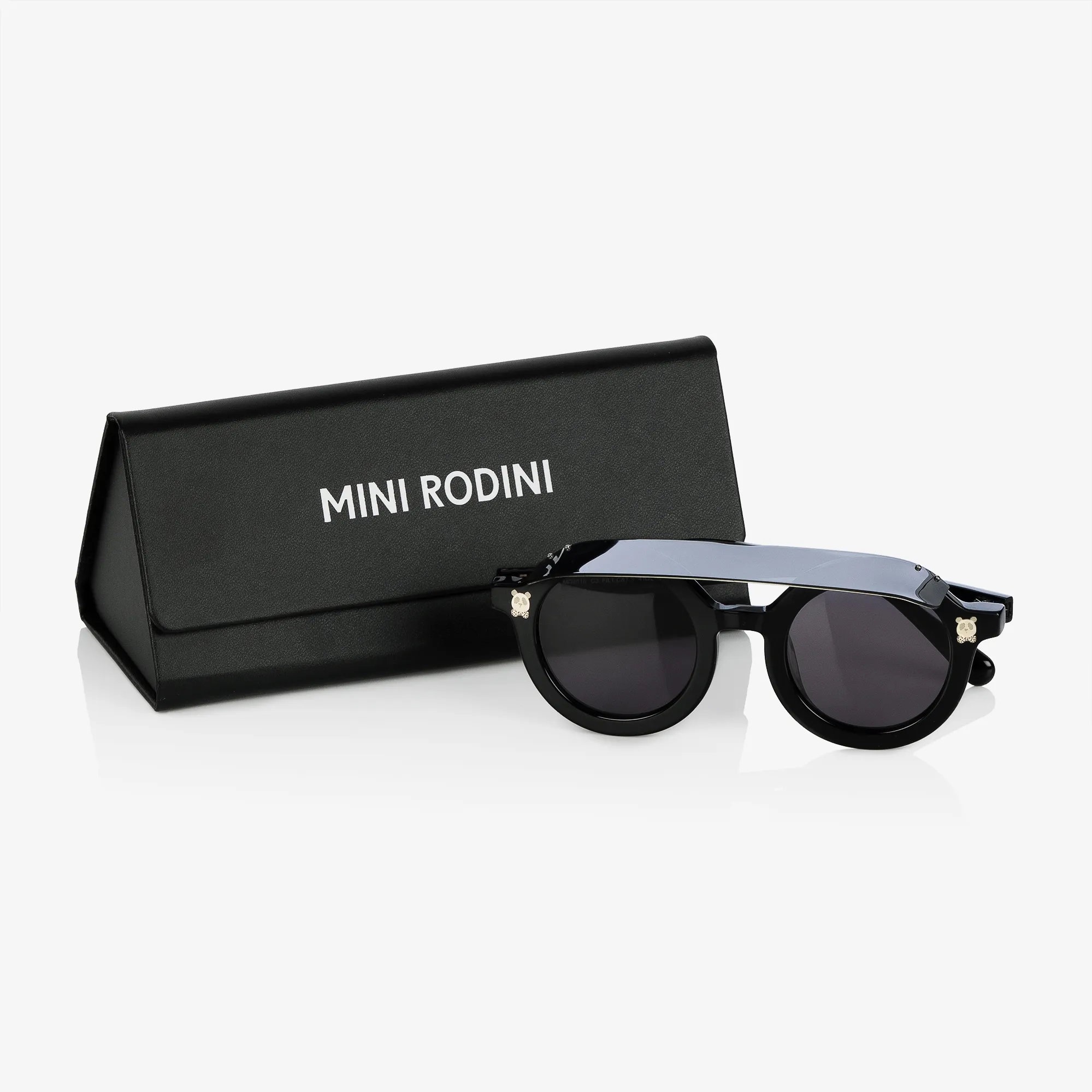 Black Round Visor Sunglasses