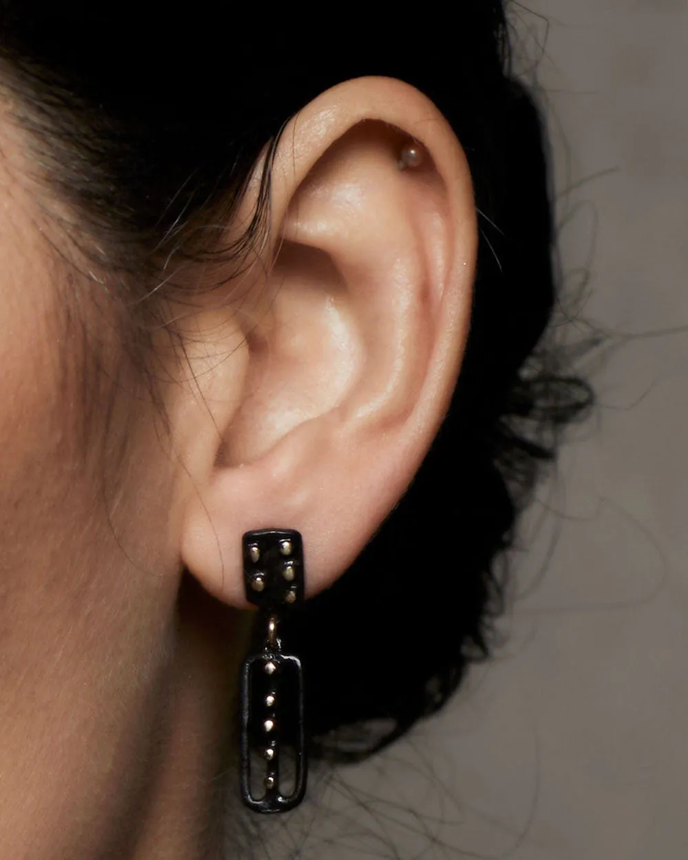 Blackened Bronze Kusama Earrings