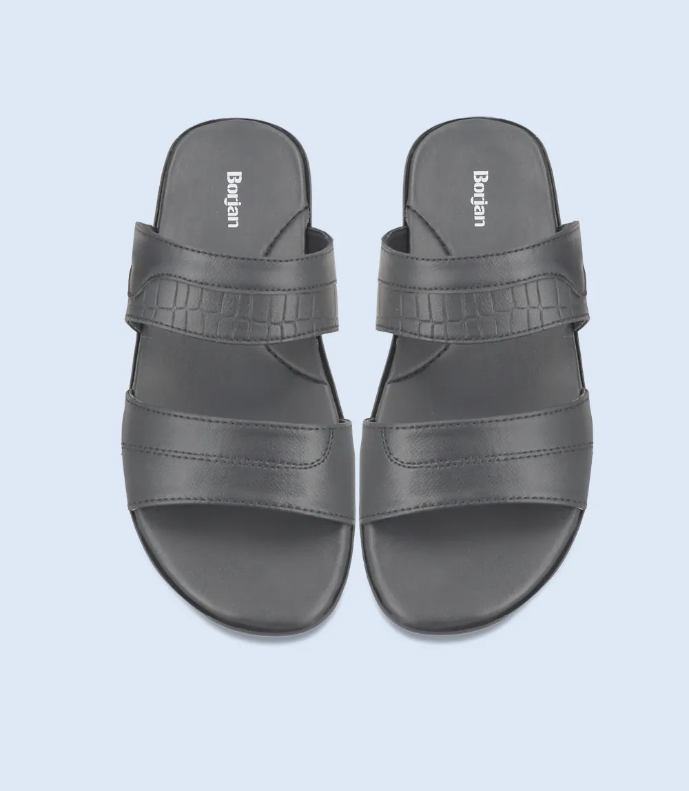 BM5634-BLACK-Men Casual Slipper