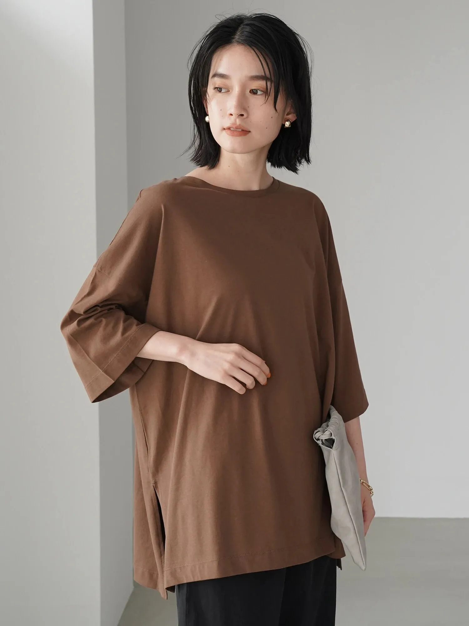 Bobo Tokyo Julie Side Slit Tunic Blouse