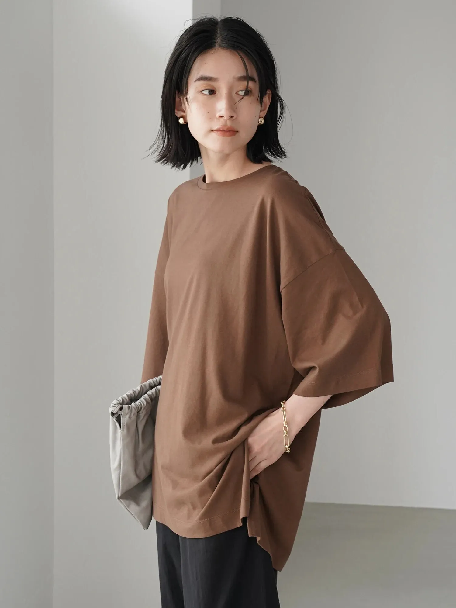 Bobo Tokyo Julie Side Slit Tunic Blouse