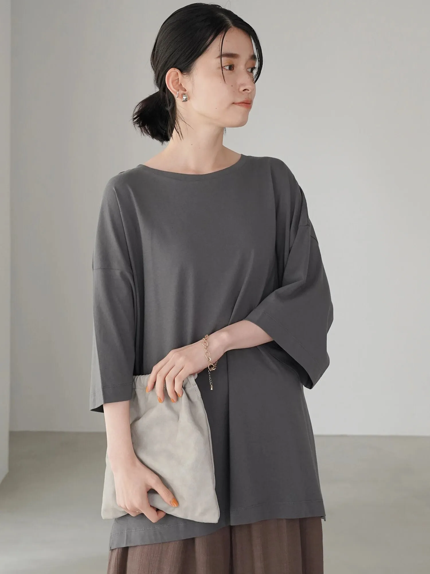 Bobo Tokyo Julie Side Slit Tunic Blouse