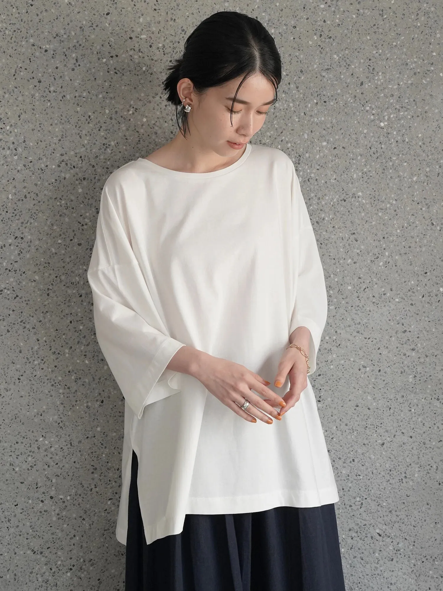 Bobo Tokyo Julie Side Slit Tunic Blouse