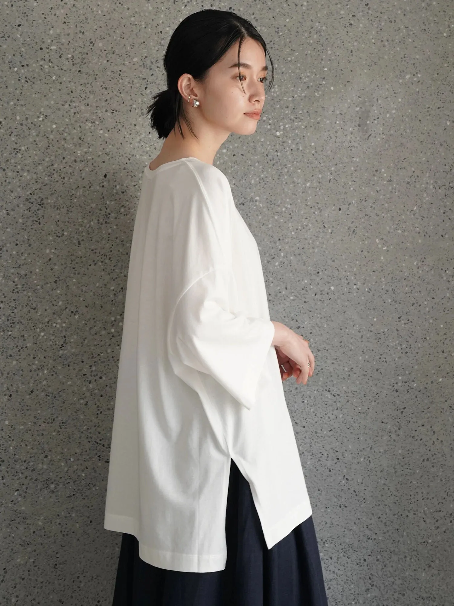 Bobo Tokyo Julie Side Slit Tunic Blouse