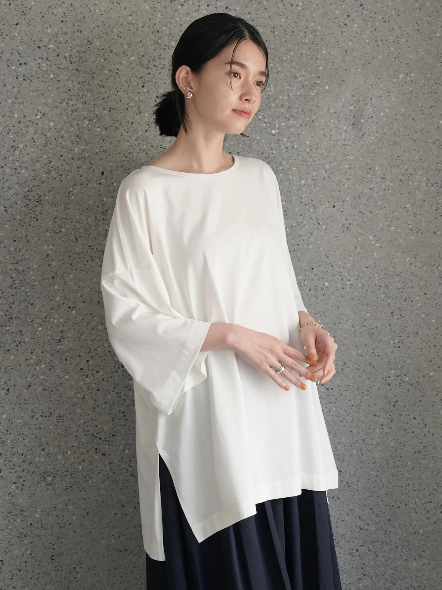 Bobo Tokyo Julie Side Slit Tunic Blouse