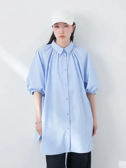 Bobo Tokyo Uruwashi Puff Sleeve Tunic Blouse