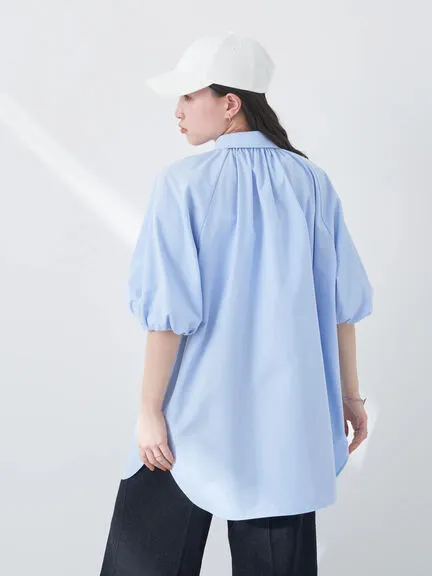 Bobo Tokyo Uruwashi Puff Sleeve Tunic Blouse