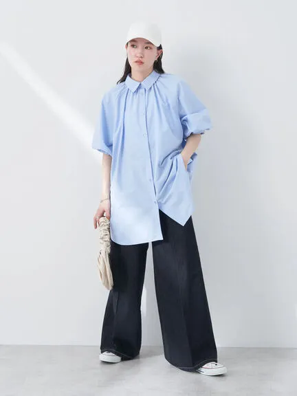 Bobo Tokyo Uruwashi Puff Sleeve Tunic Blouse