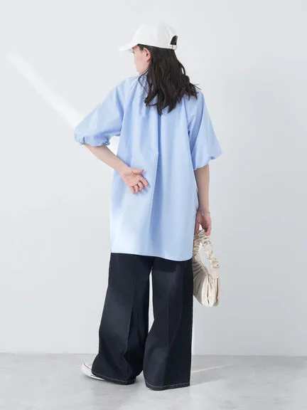 Bobo Tokyo Uruwashi Puff Sleeve Tunic Blouse