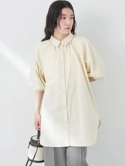 Bobo Tokyo Uruwashi Puff Sleeve Tunic Blouse