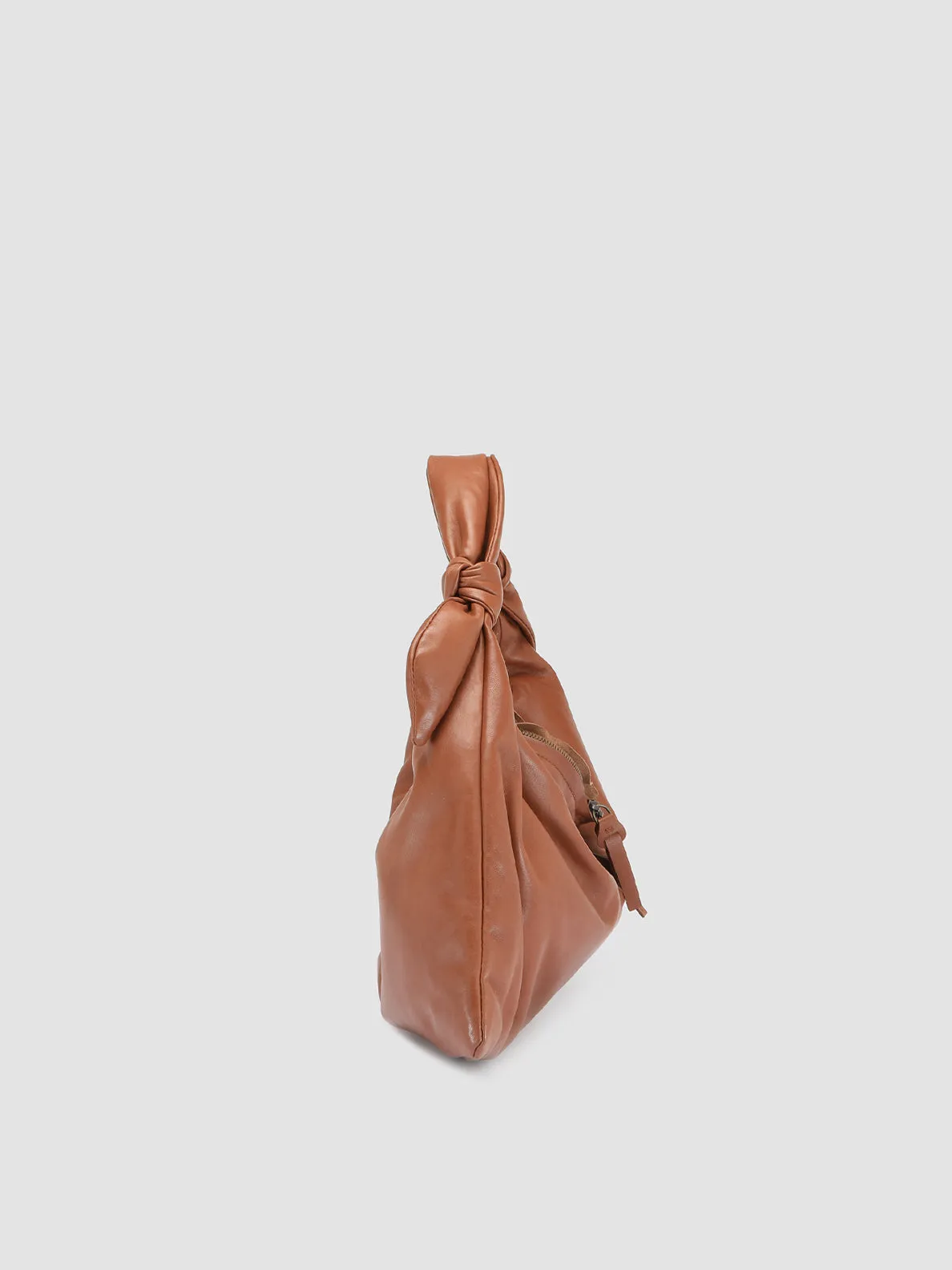 BOLINA 029 - Brown Leather Hobo Bag