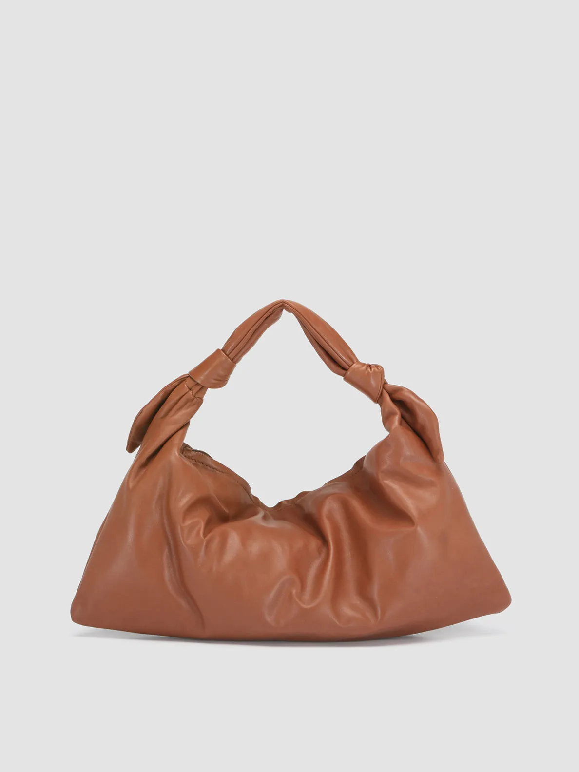 BOLINA 029 - Brown Leather Hobo Bag