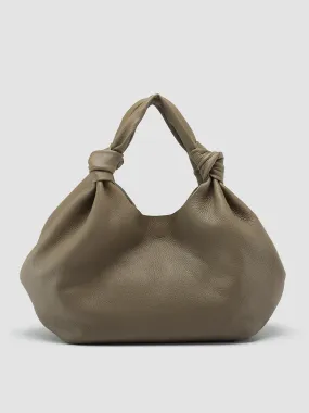 BOLINA 16 - Taupe Leather Hobo Bag