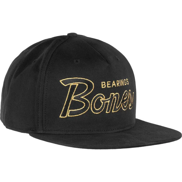 BONES BEARINGS SCRIPT HAT BLACK