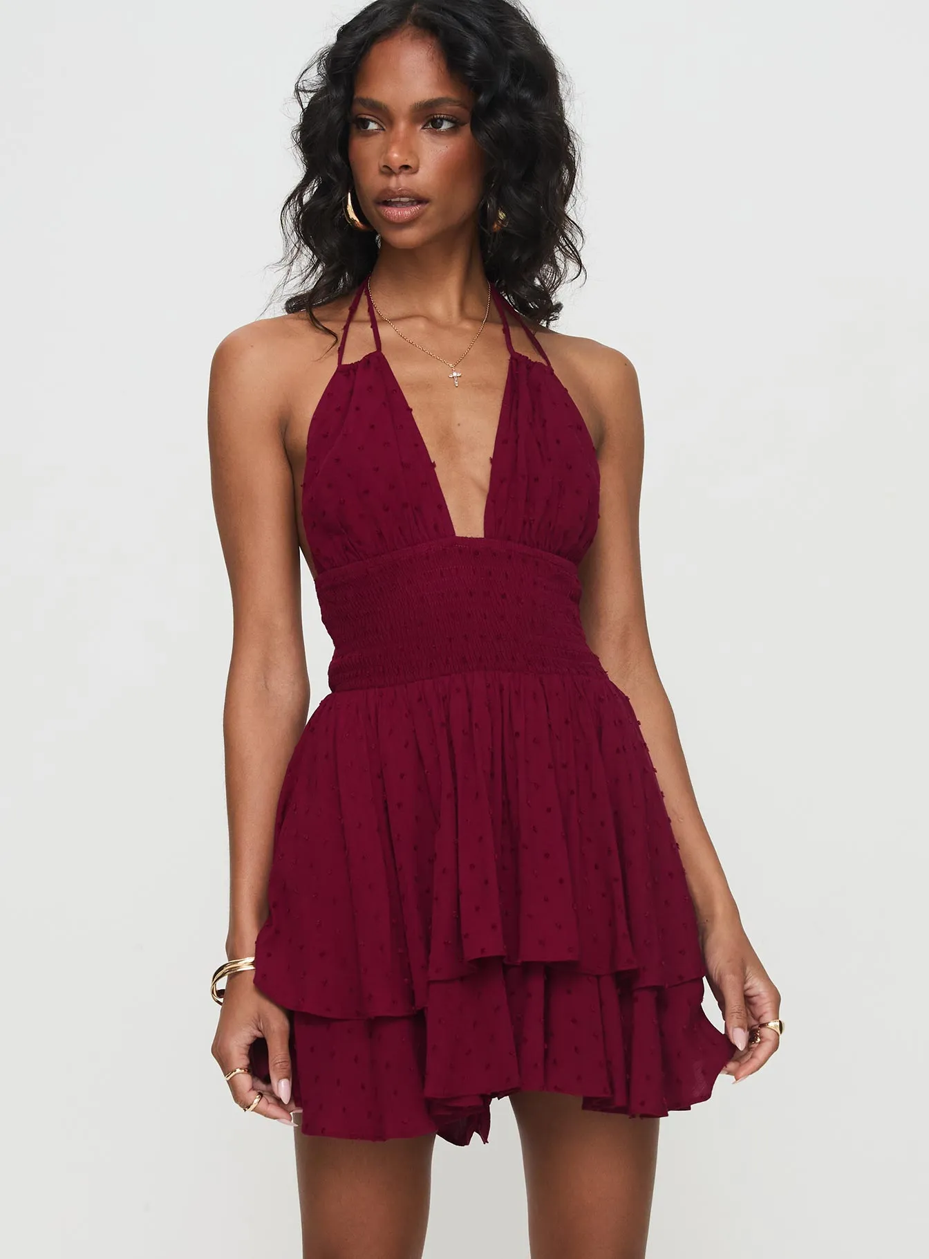 Bonfire Romper Burgundy