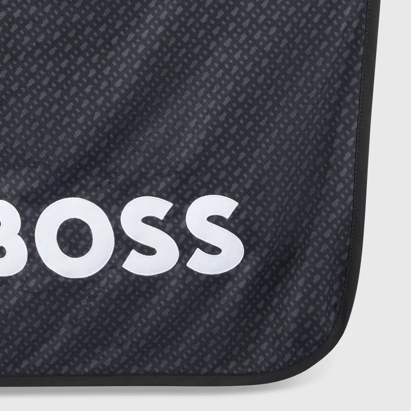 BOSS Equestrian Monogram Soft Fleece Rug - Black