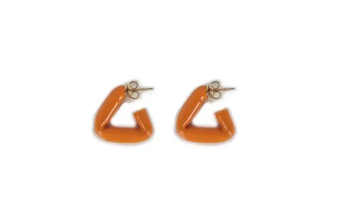 Bottega Veneta Triangular Hoop Earrings