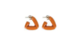 Bottega Veneta Triangular Hoop Earrings