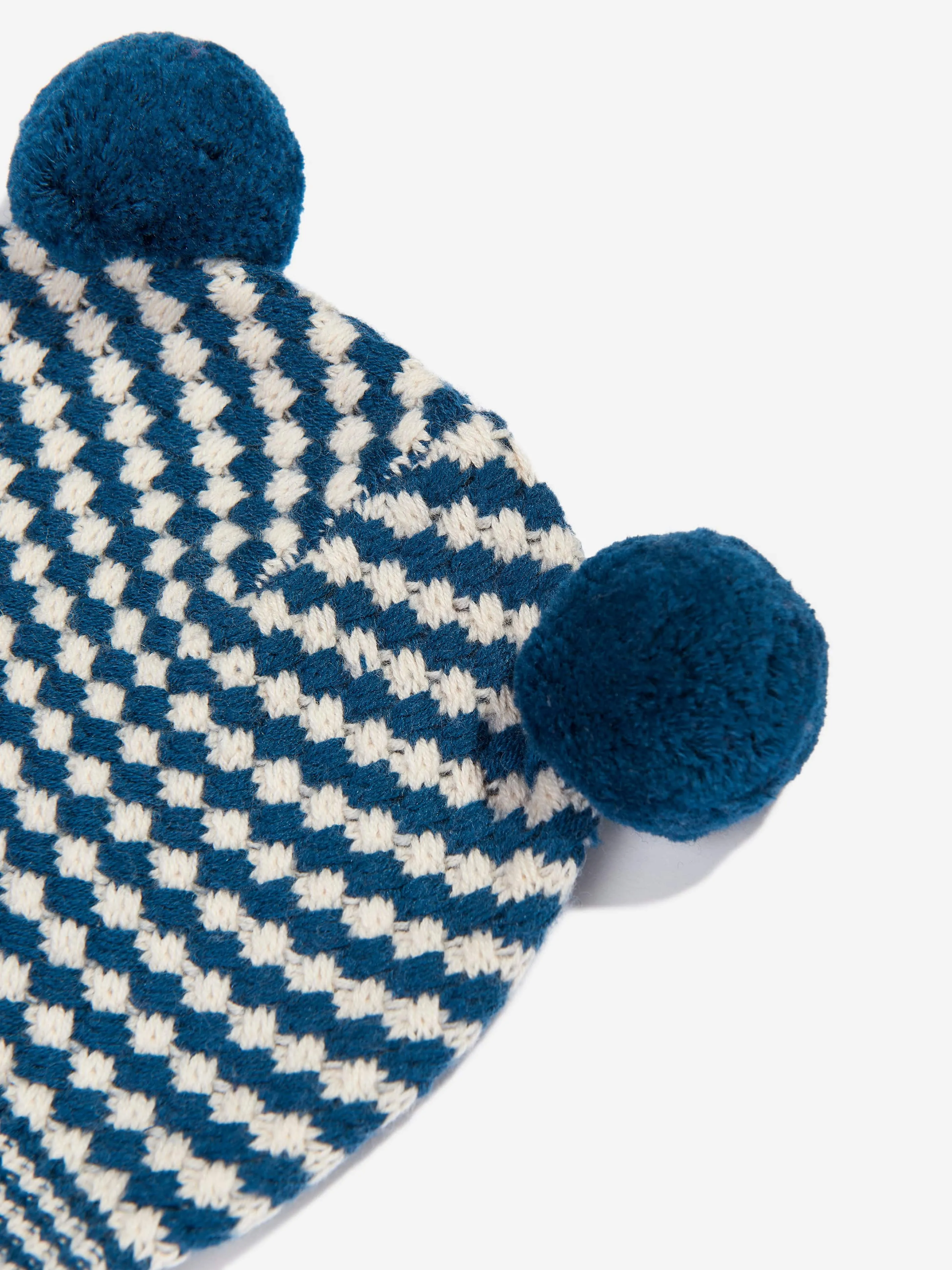 Boys Hazel Chunky Checker Hat in Blue