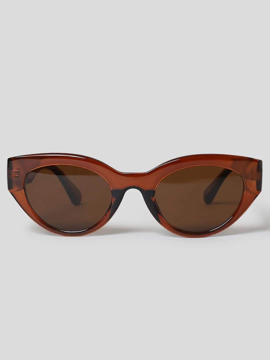 Brown Cat-Eye Sunglasses