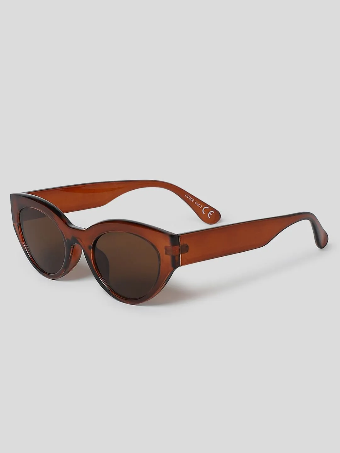 Brown Cat-Eye Sunglasses