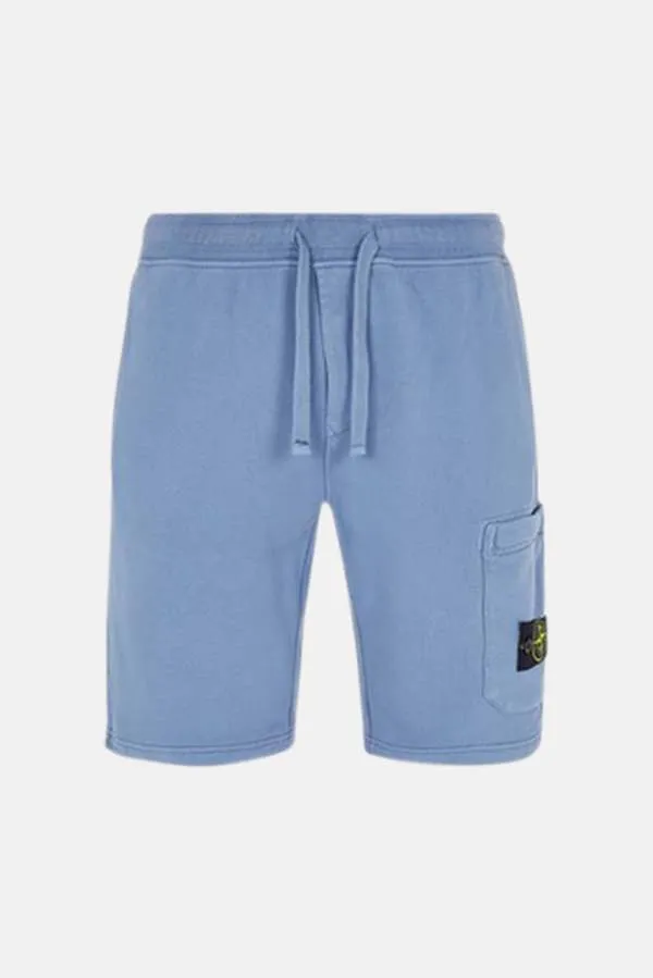 Brushed Fleece Bermuda Shorts - Dark Blue