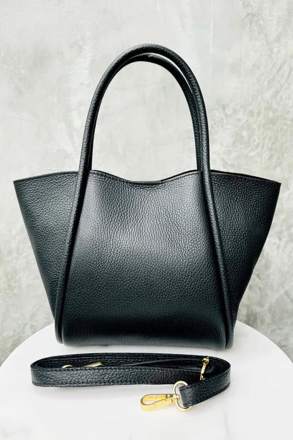 By Studio Zee Krista Bag | Black Leather