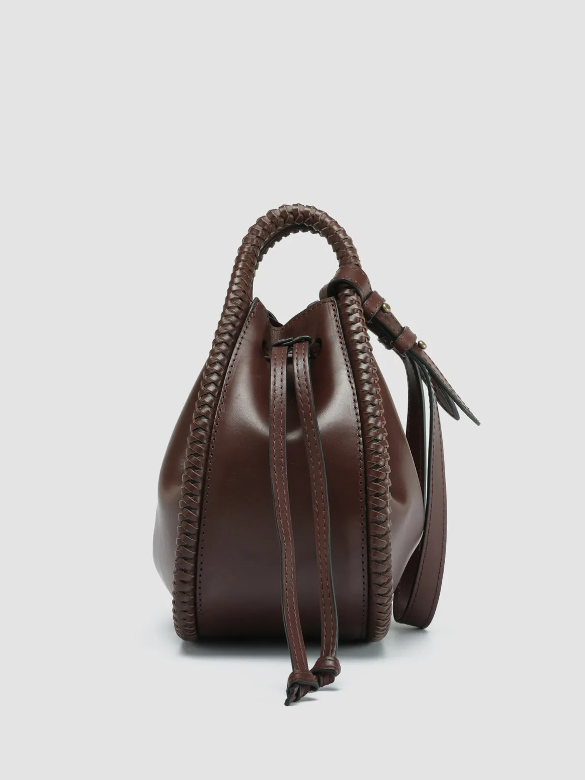 CABALA 104 - Brown Leather Handle Bag