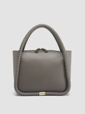 CABALA 107 - Grey Leather Handle Bag